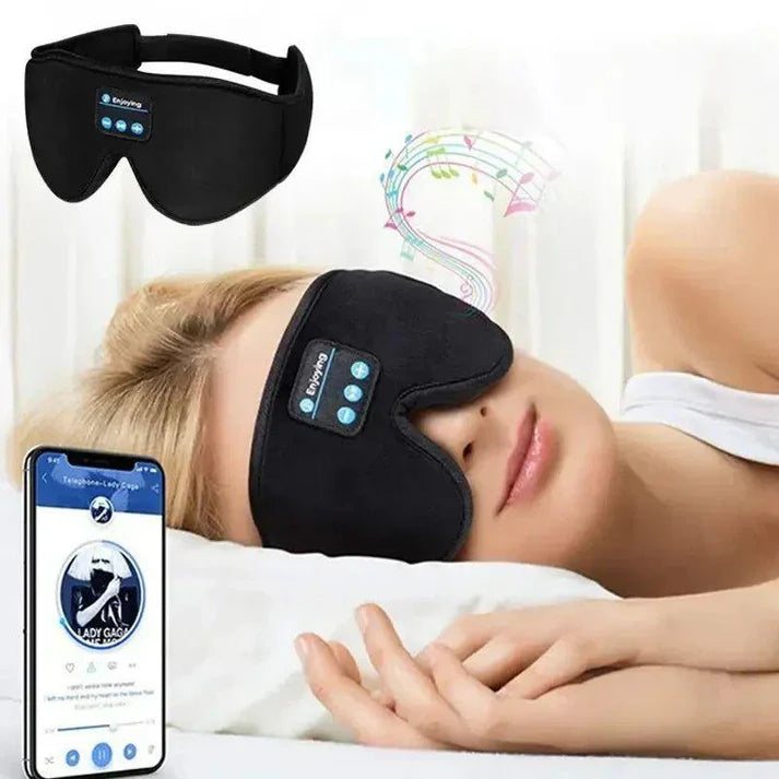 Lumaro Bluetooth Sleep Mask – Light Blocking with Built-in Headphones for Sleeping