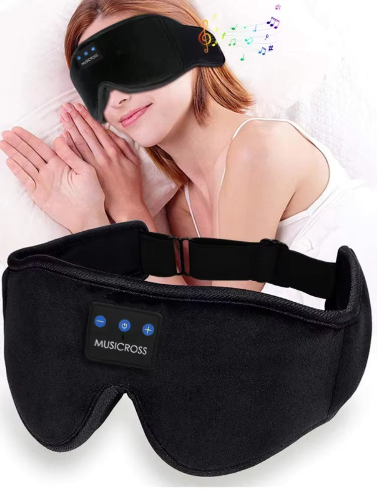 Lumaro Bluetooth Sleep Mask – Light Blocking with Built-in Headphones for Sleeping